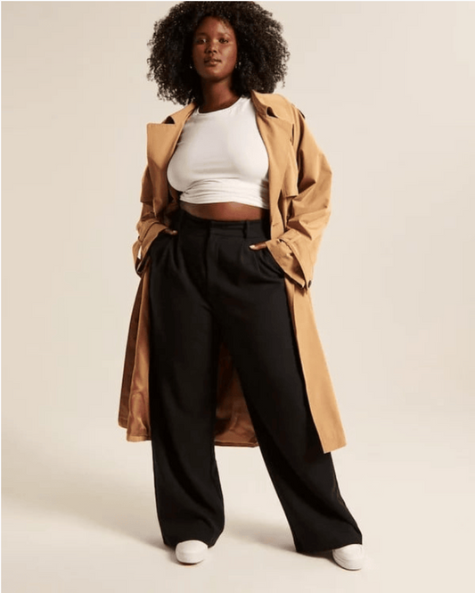 Meevle Hosen - Tailored Wide Leg Pants mit hoher Taille
